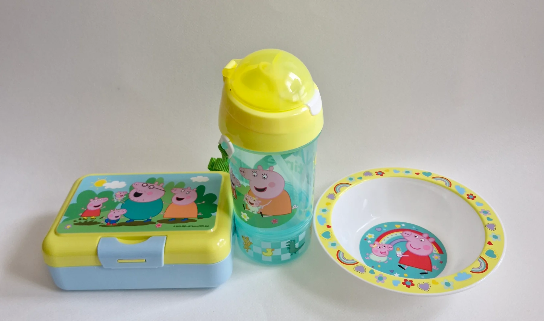 Pepper Pig Set Snackbox Drinking Cup & Bowl