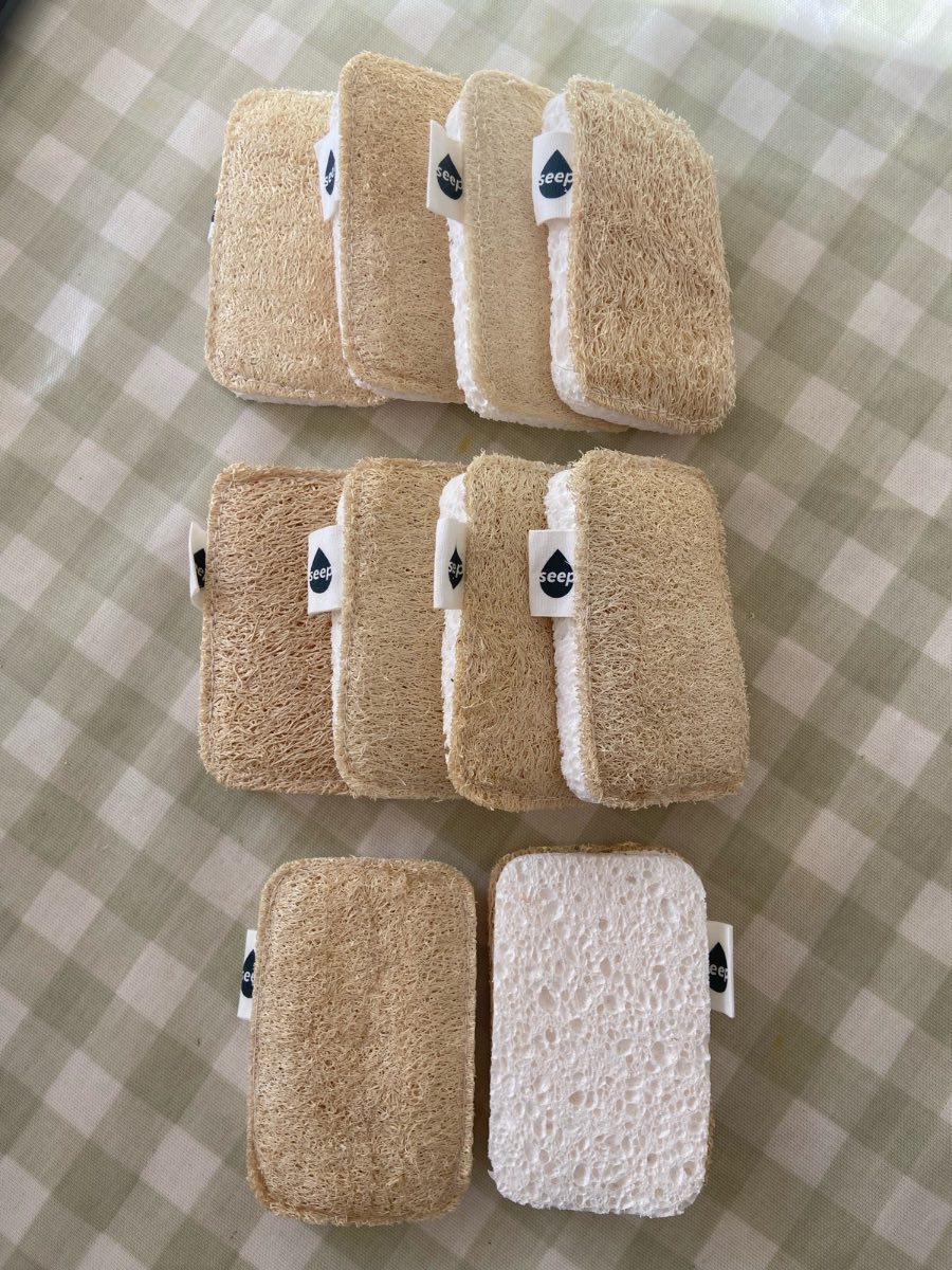 10 x genuine seep eco cellulose sponge loofah scourer