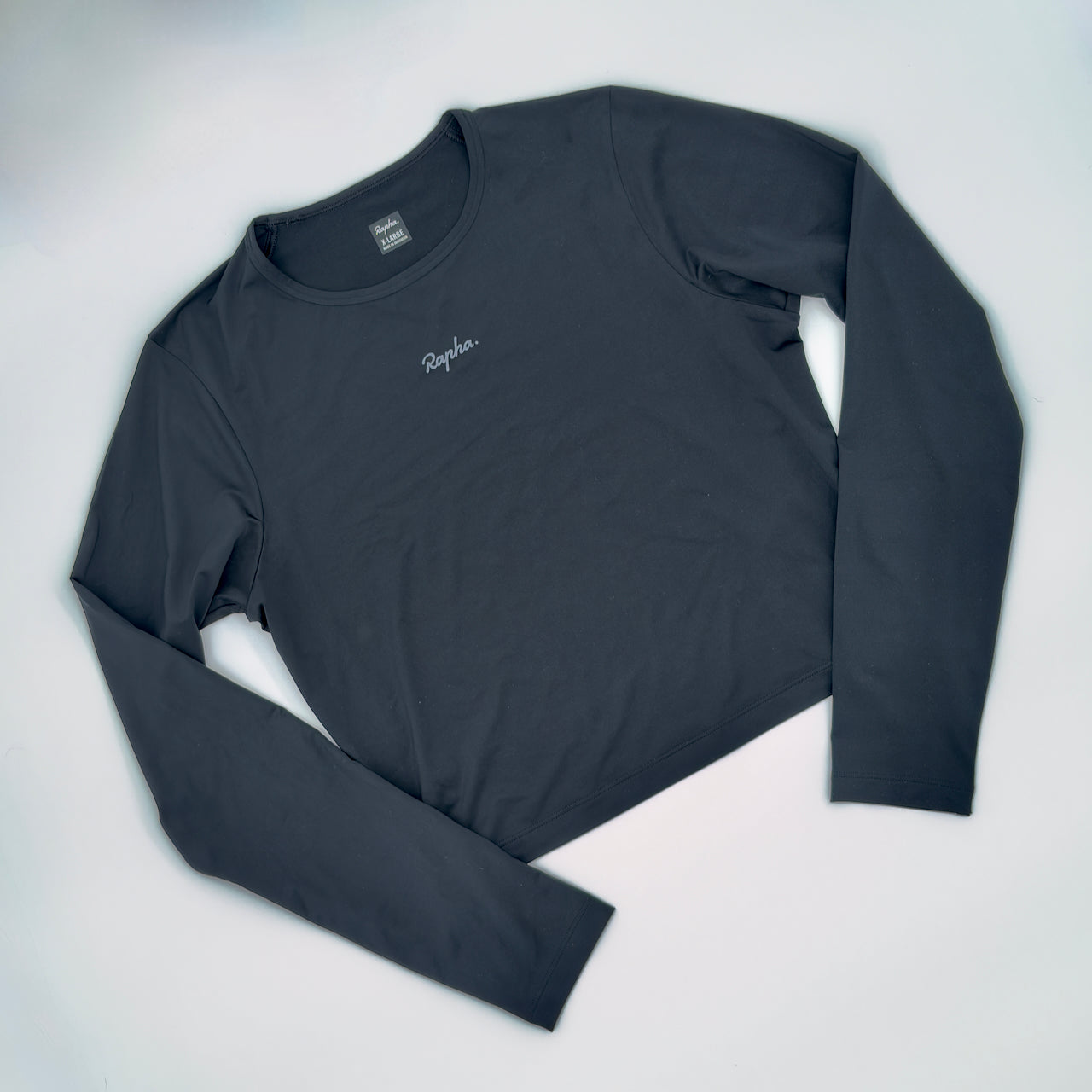 Rapha Women’s Active Long Sleeve Crop Top – XL – Black – Excellent Used Condition