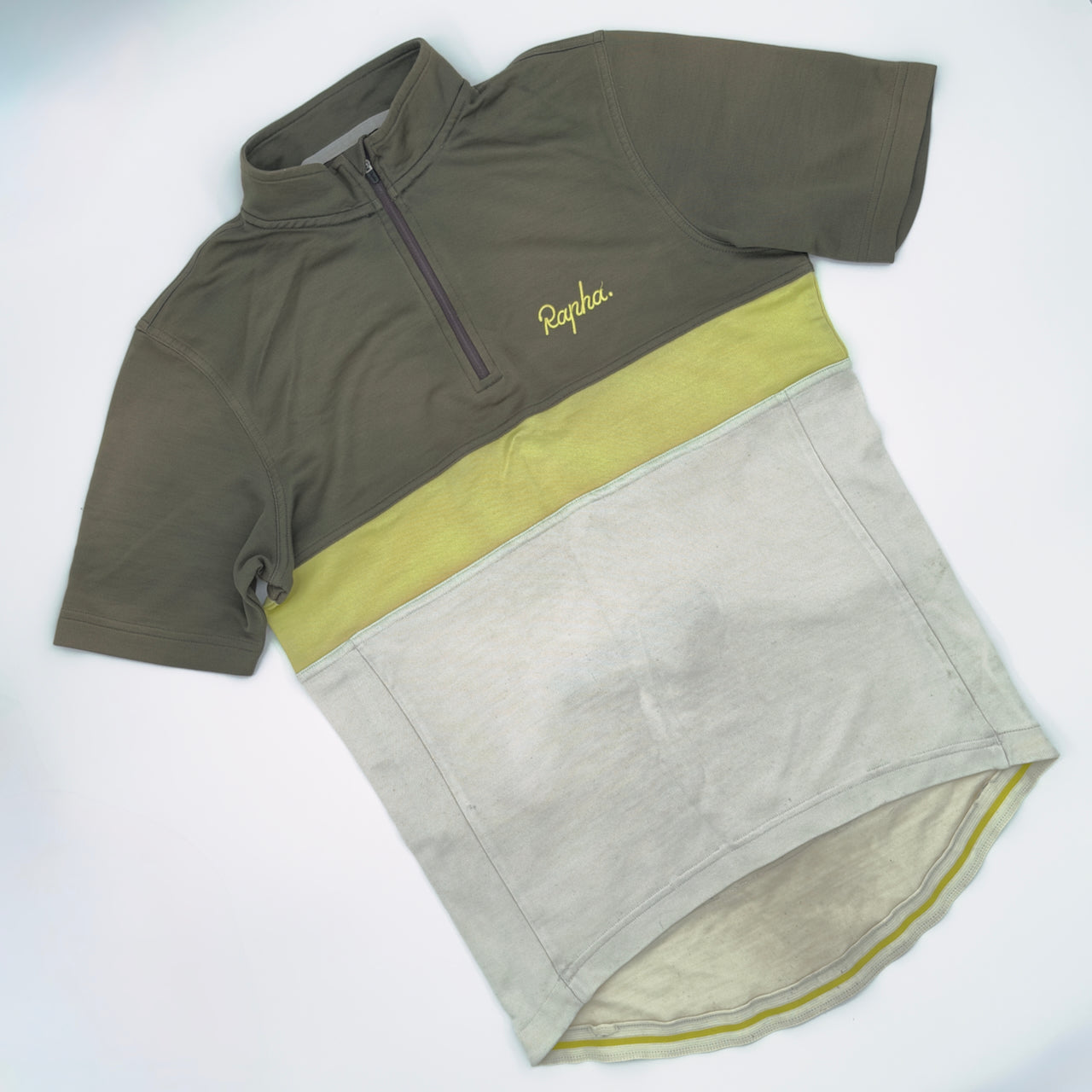 Rapha Club Jersey Rik II – Men’s M – Green/Off-White – Good Used