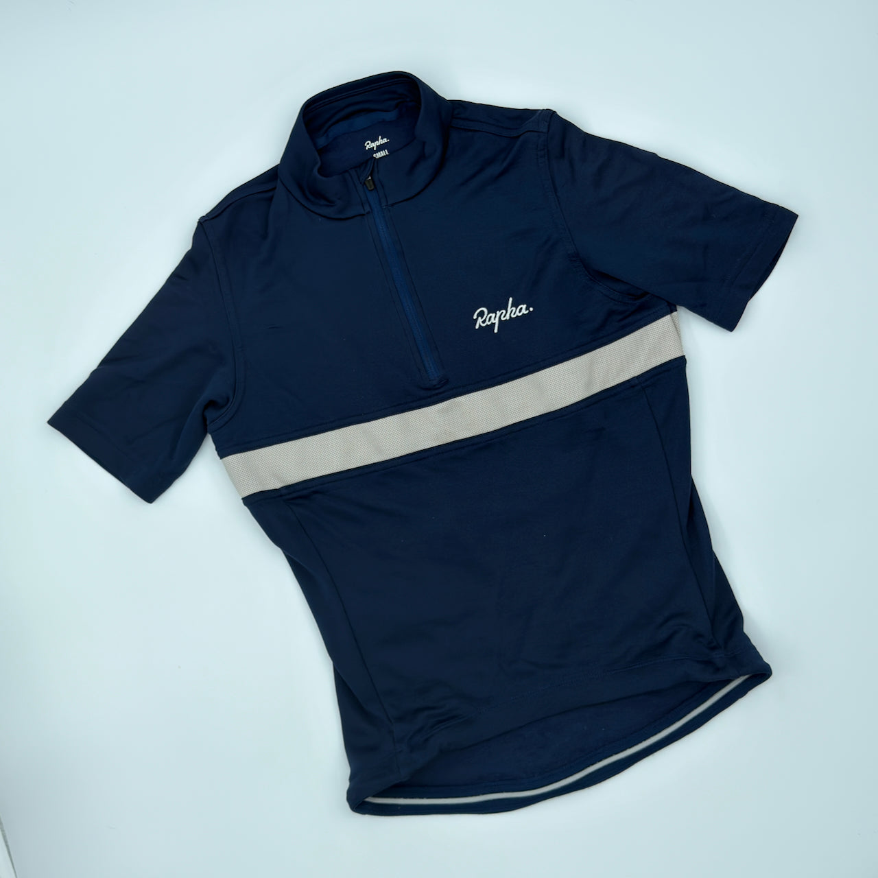Rapha Men's Club Jersey - S - Navy / Cream - Very Good Used Condition
