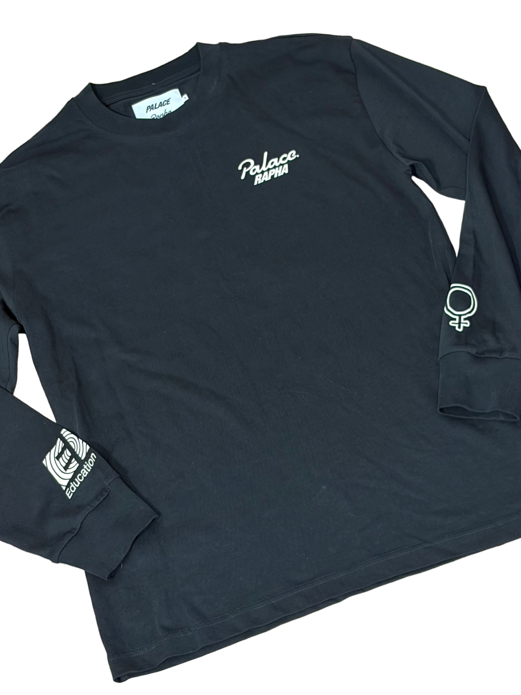 Palace x Rapha EF Education First Long-Sleeve T-Shirt - S - Black - Excellent Used Condition