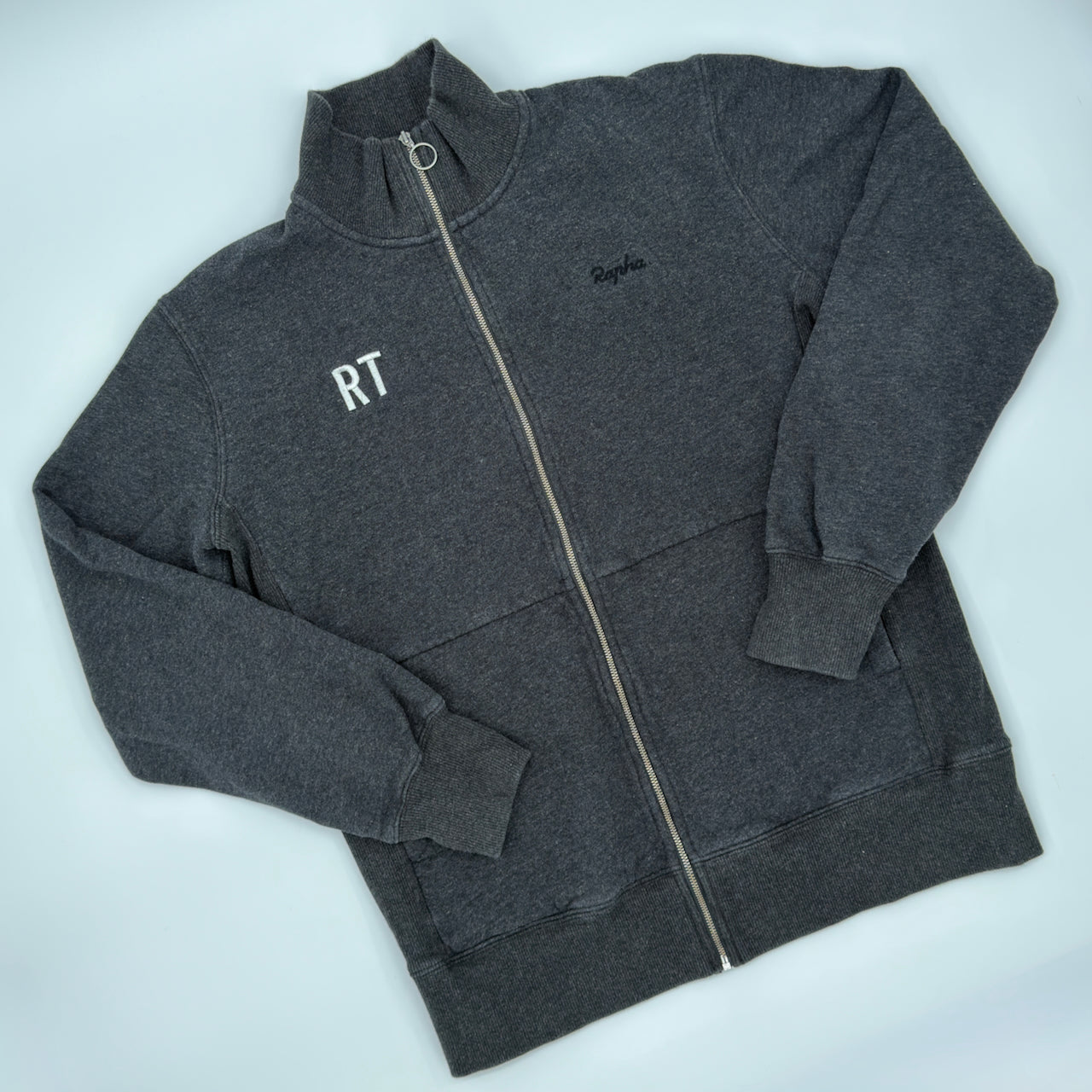Rapha Logo Track Jacket - S - Dark Grey - Very Good Used Condition