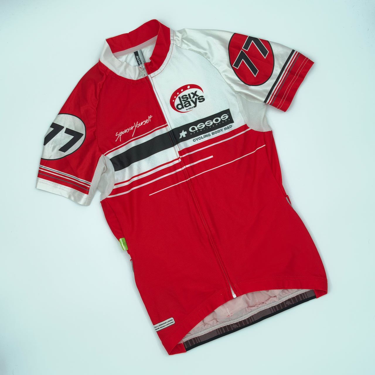 Assos Men's Six Days Challenge Jersey - XS - Red / White - Excellent Used Condition