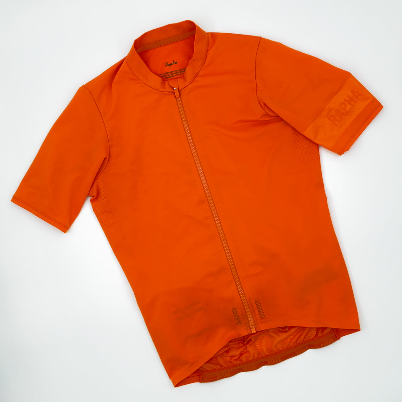 Rapha Men's Pro Team Midweight Jersey - S - Orange - Very Good Used Condition
