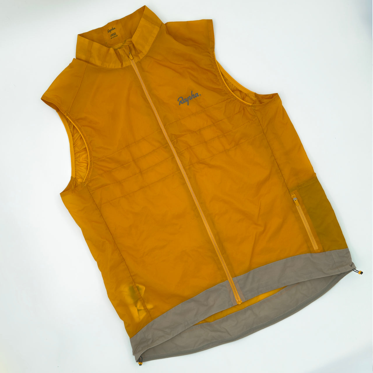 Rapha Men's Explore Lightweight Gilet - L - Mustard / Grey - Excellent Used Condition