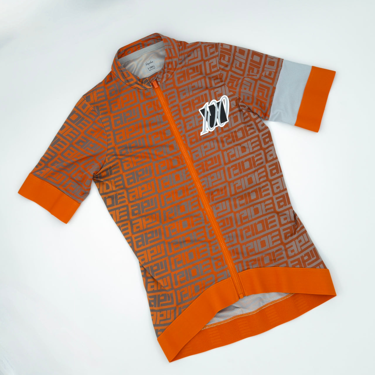 Rapha Women's 100 Pro Team Training Jersey - XS - Orange / Grey - Excellent Used Condition