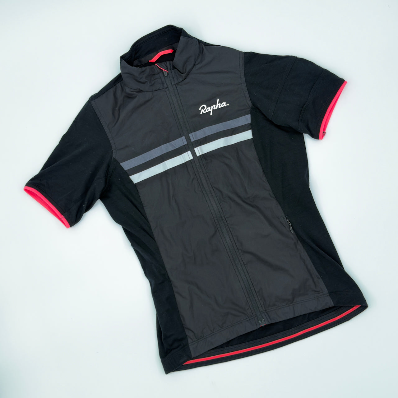 Rapha Women's Windblock Brevet Jersey - XS - Black / Grey - Good Used Condition