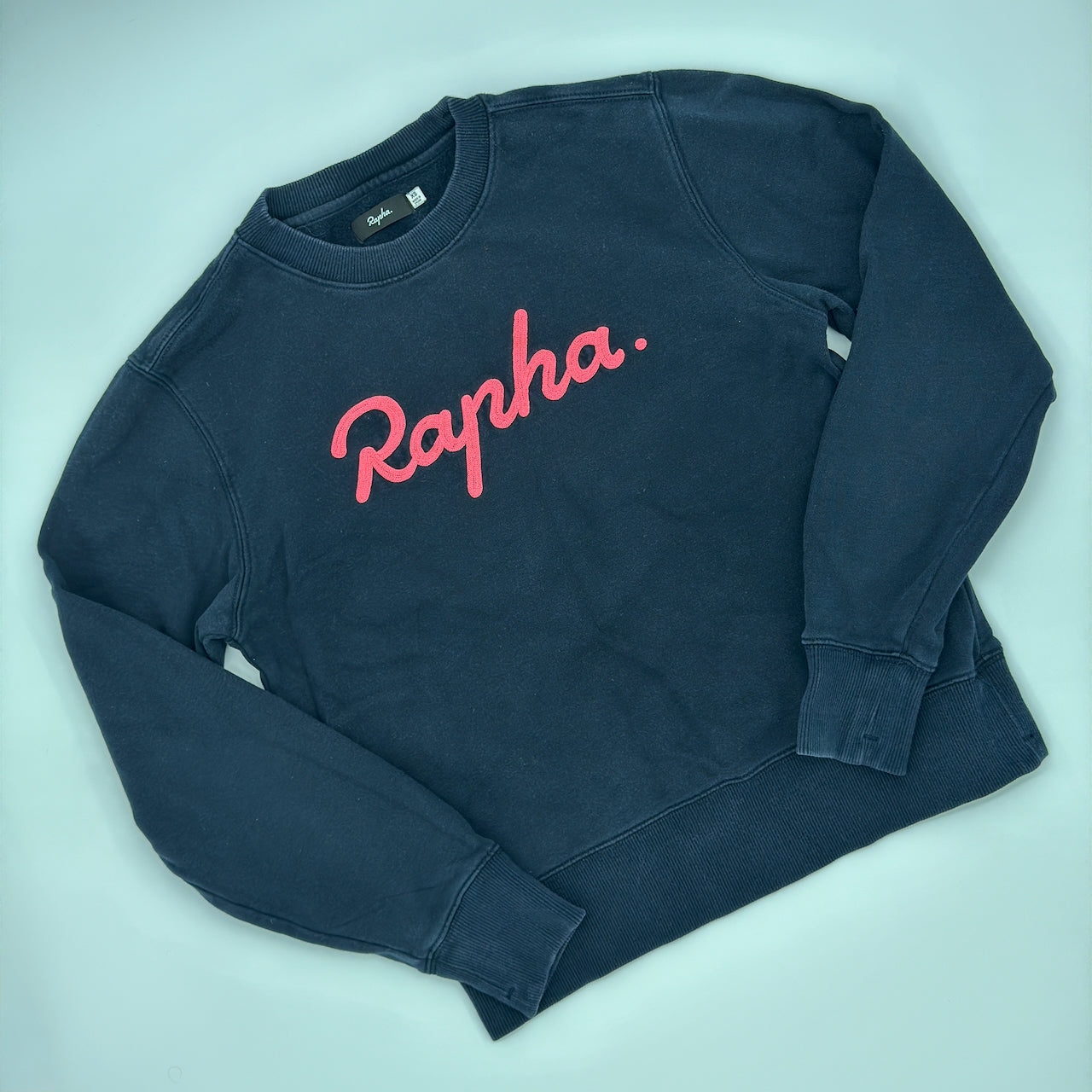Rapha Women’s Logo Sweatshirt - XS - Navy - Good Used Condition