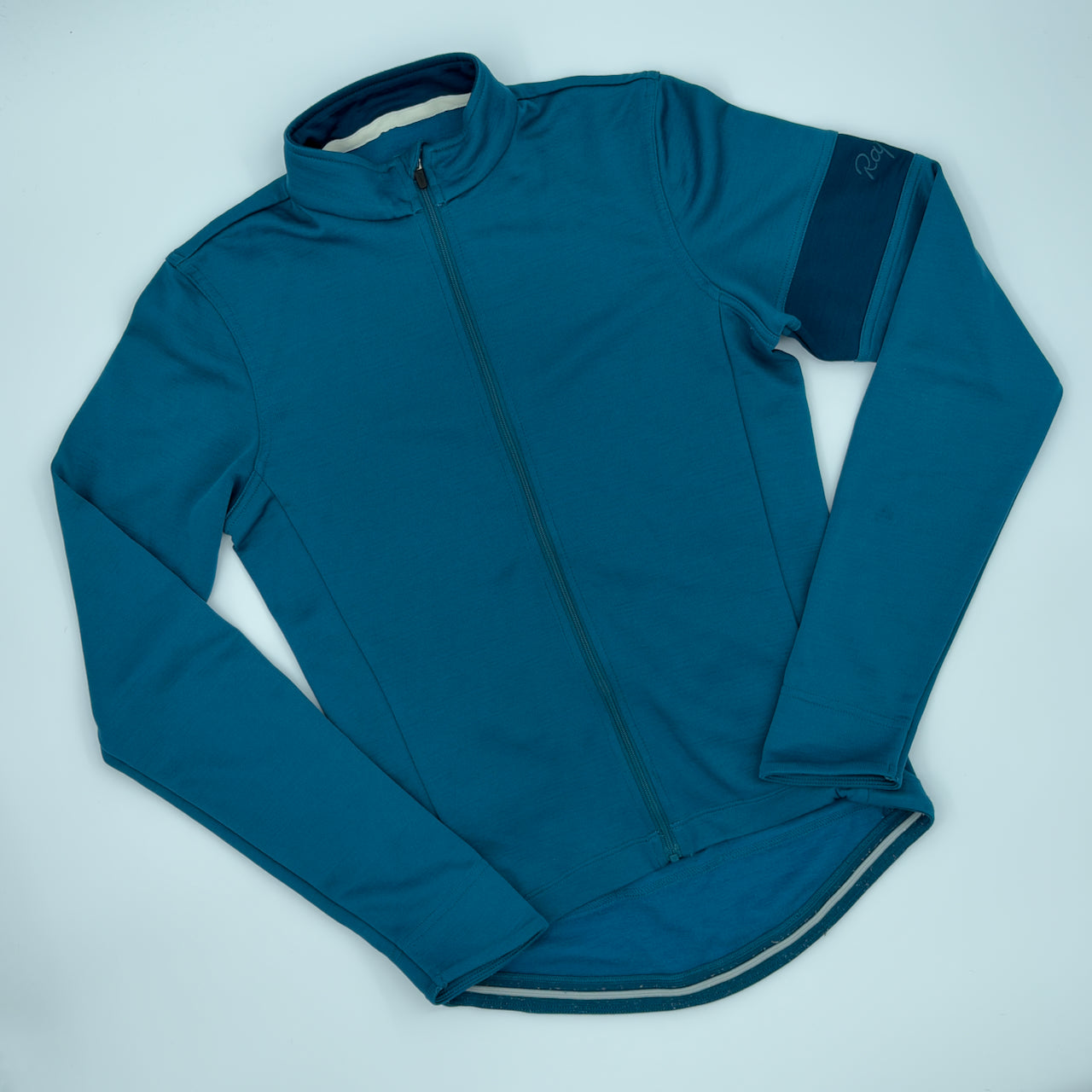 Rapha Men’s Long Sleeve Jersey – XS – Petrol Blue – Very Good Used Condition