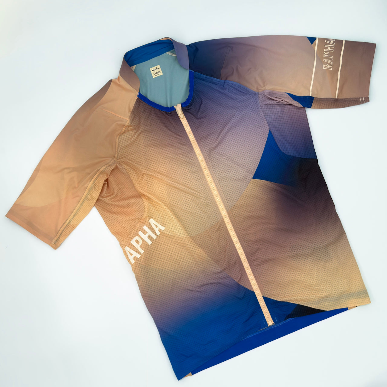 Rapha Men's Pro Team Lightweight Jersey - XL - Sand / Blue - Very Good Used Condition