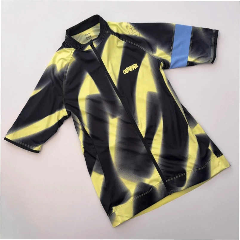 Rapha Women's 100 Core Jersey - M - Yellow / Black - Excellent Used Condition