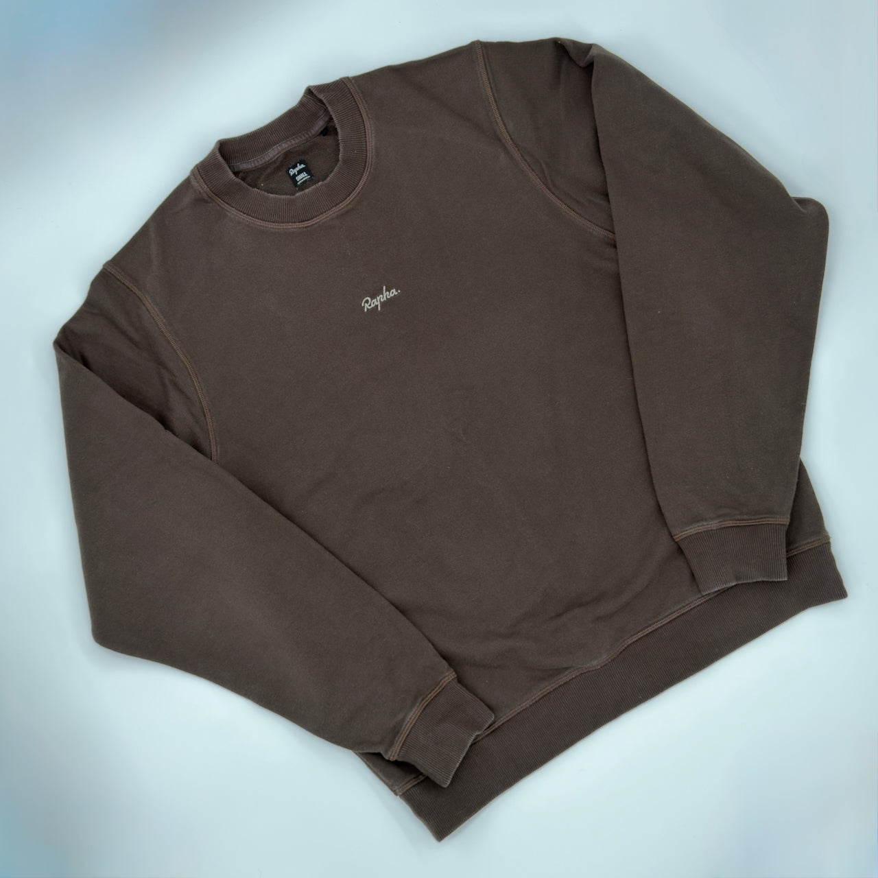 Rapha Men's Cotton Sweatshirt - S - Dark Brown - Excellent Used Condition