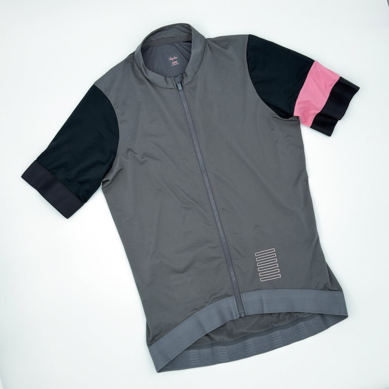 Rapha Women's Pro Team Training Jersey - L - Grey / Black / Pink - Excellent Used Condition