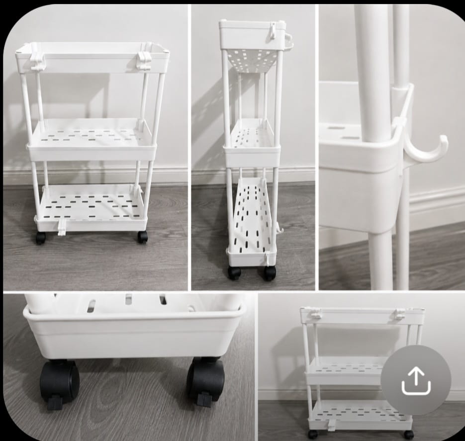 Multipurpose 3 tier trolley
