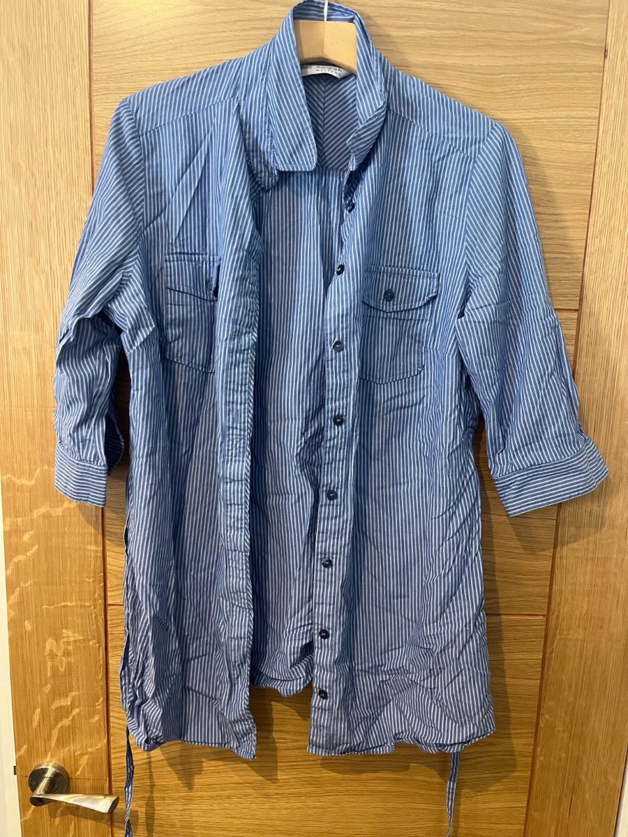 M&S long cotton striped shirt/tunic