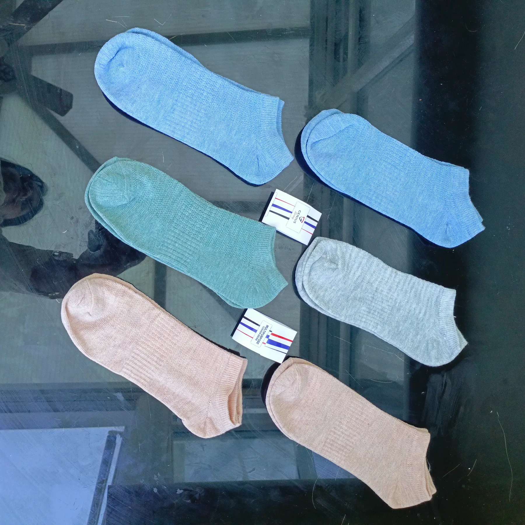 6 pair genius living socks trainers