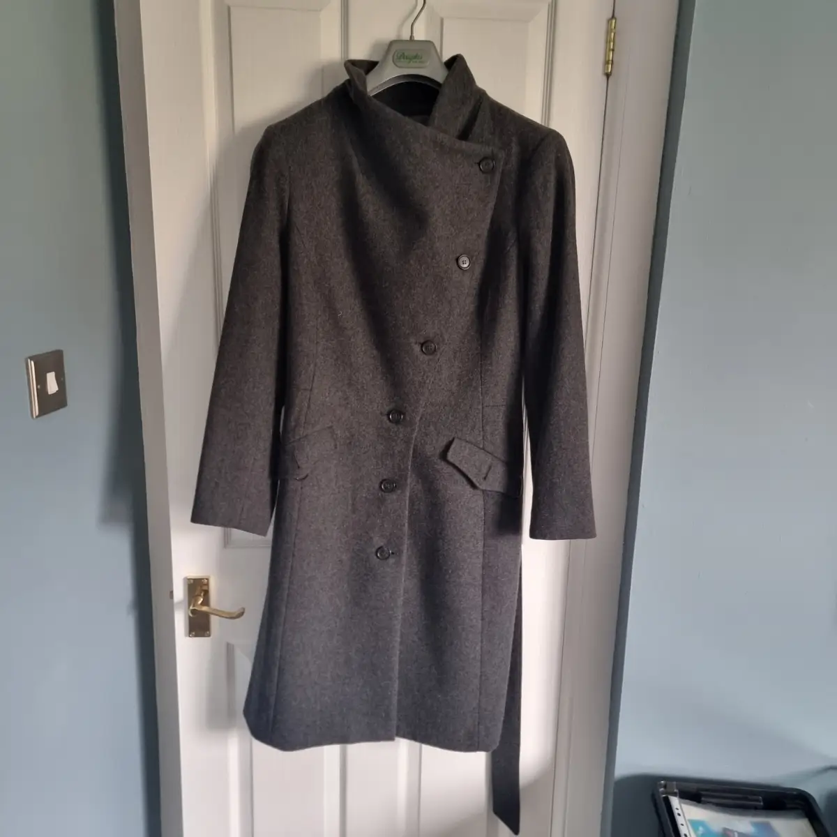 Ladies grey wool coat