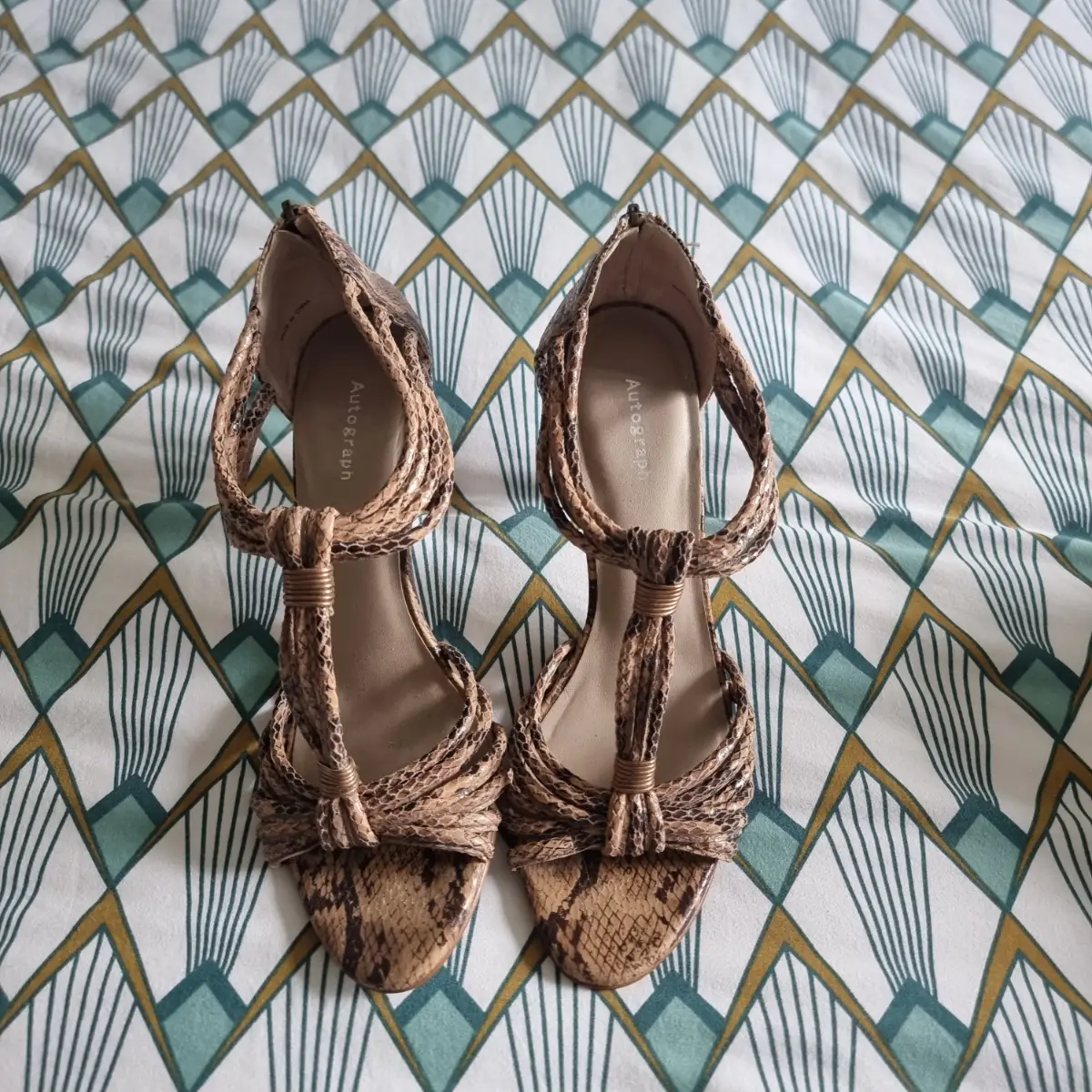 Ladies snakeskin heels