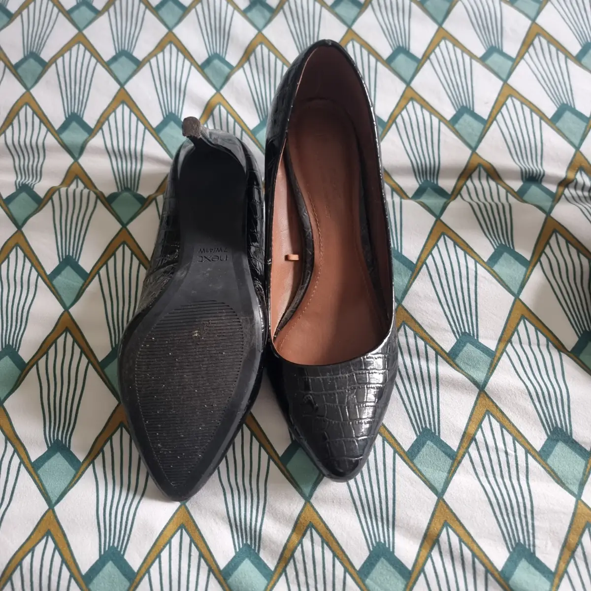 Ladies Next black heels