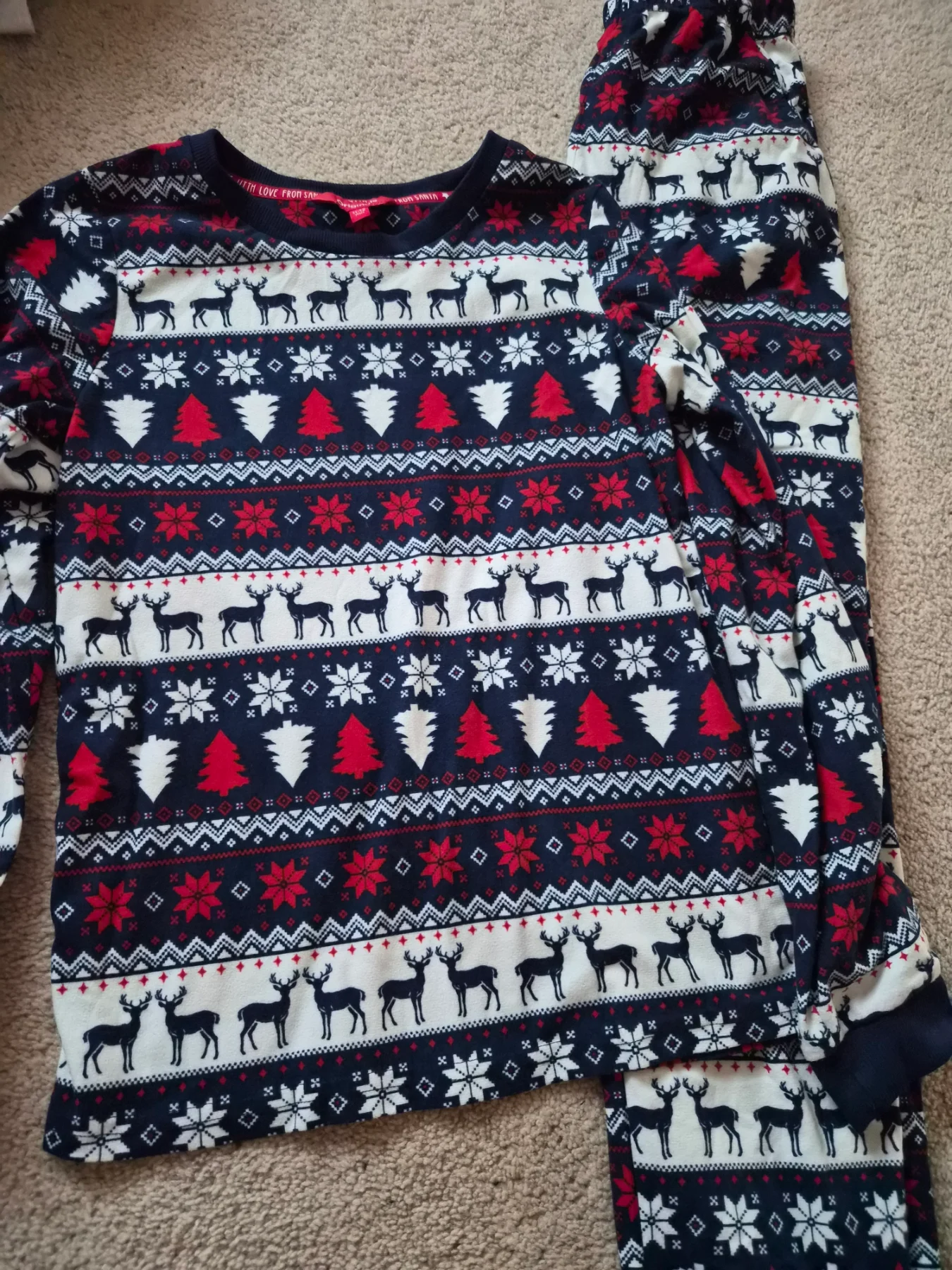 Christmas Pjs Age 11-12