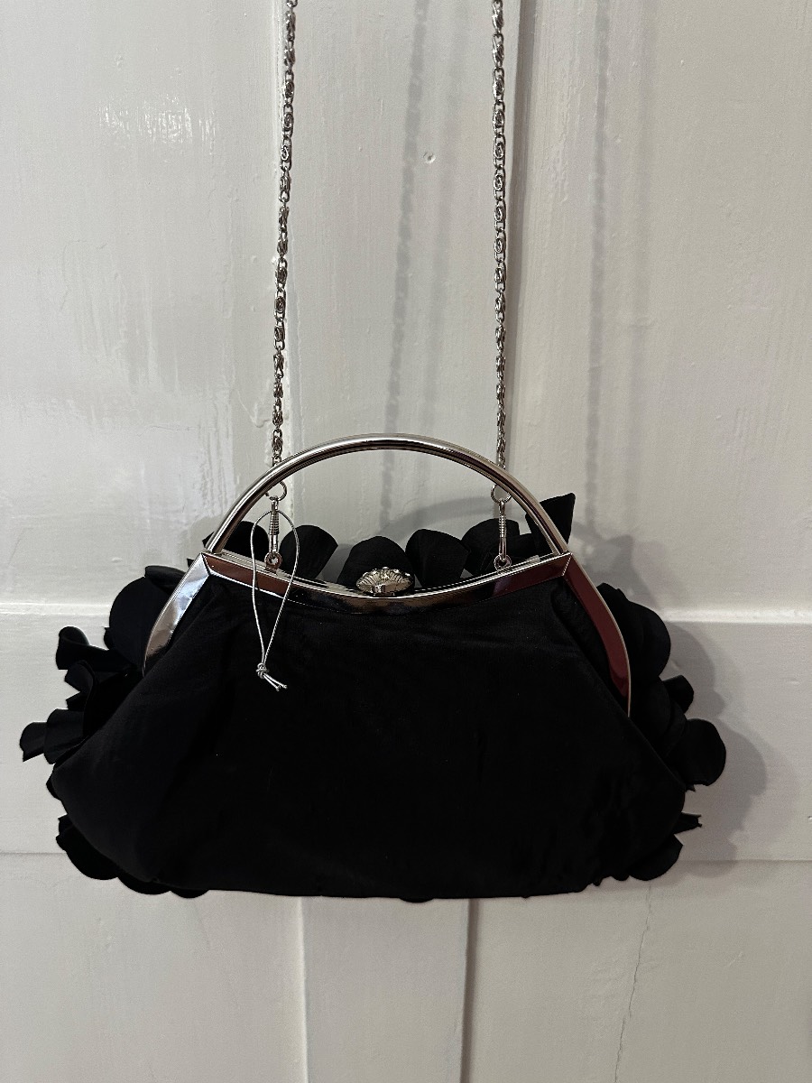 New Look black evening bag