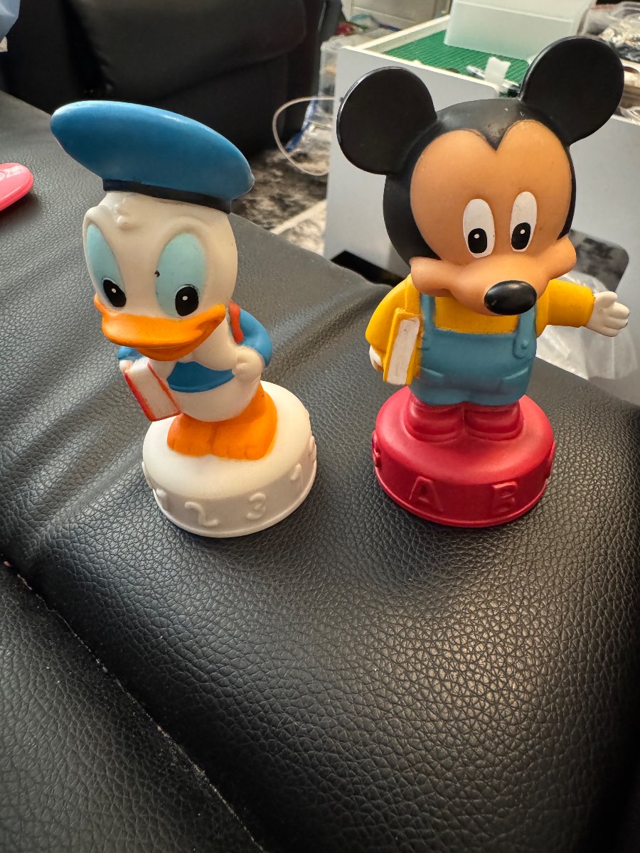 Pair of vintage Disney figurines