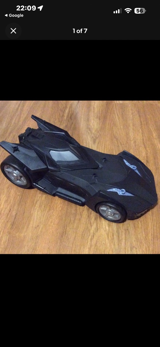 2018 Mattel DC Comics 15” Batmobile Toy Car, Batman Toy Car,