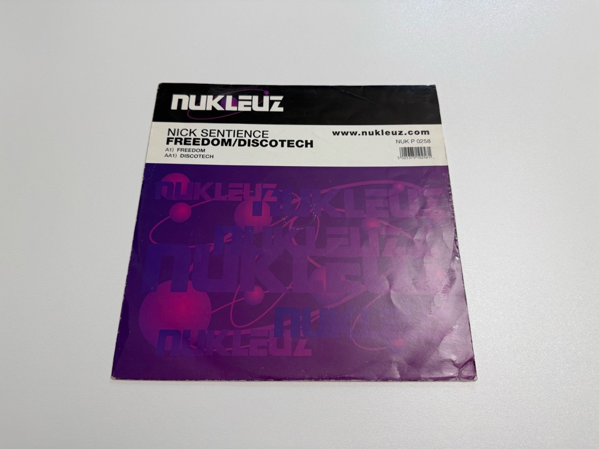 Nick Sentience – Freedom / Discotech 12” Vinyl