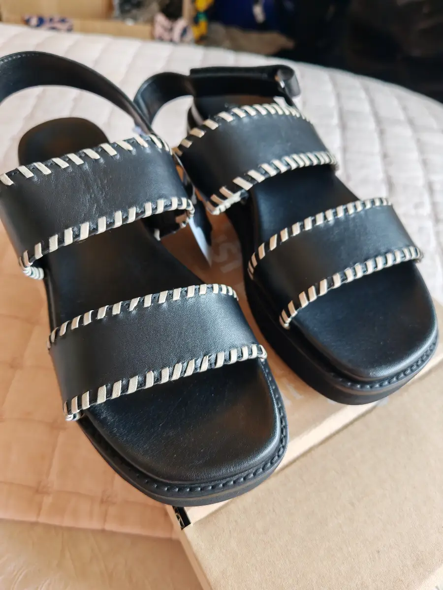 jd williams leather sandals size uk7 extra wide