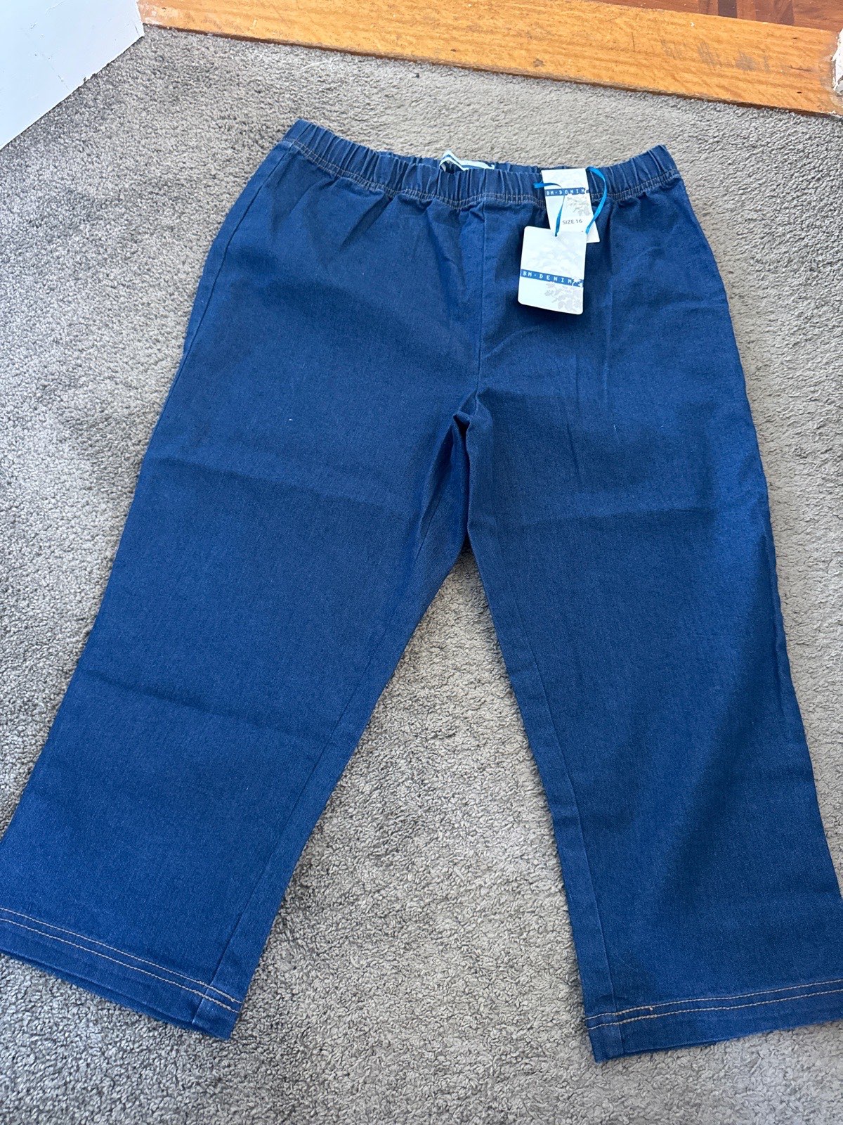 BM denim cropped trousers