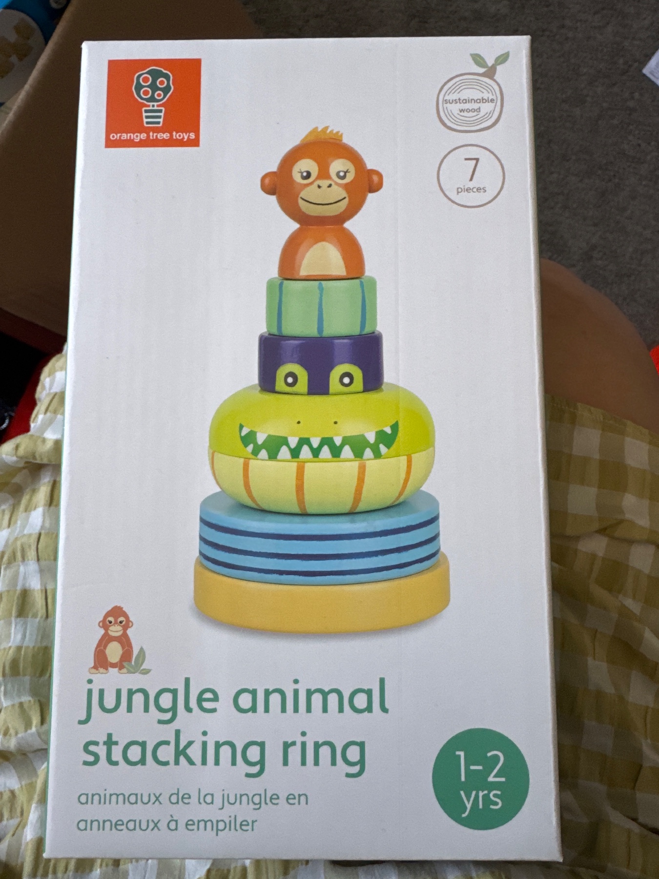 Orange Tree Toys - Jungle Animal Stacking ring