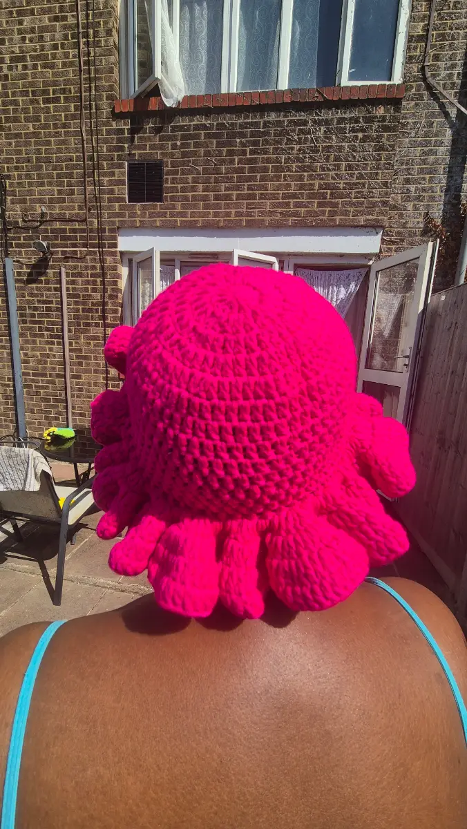 Pink Handmade Pink beanie hat