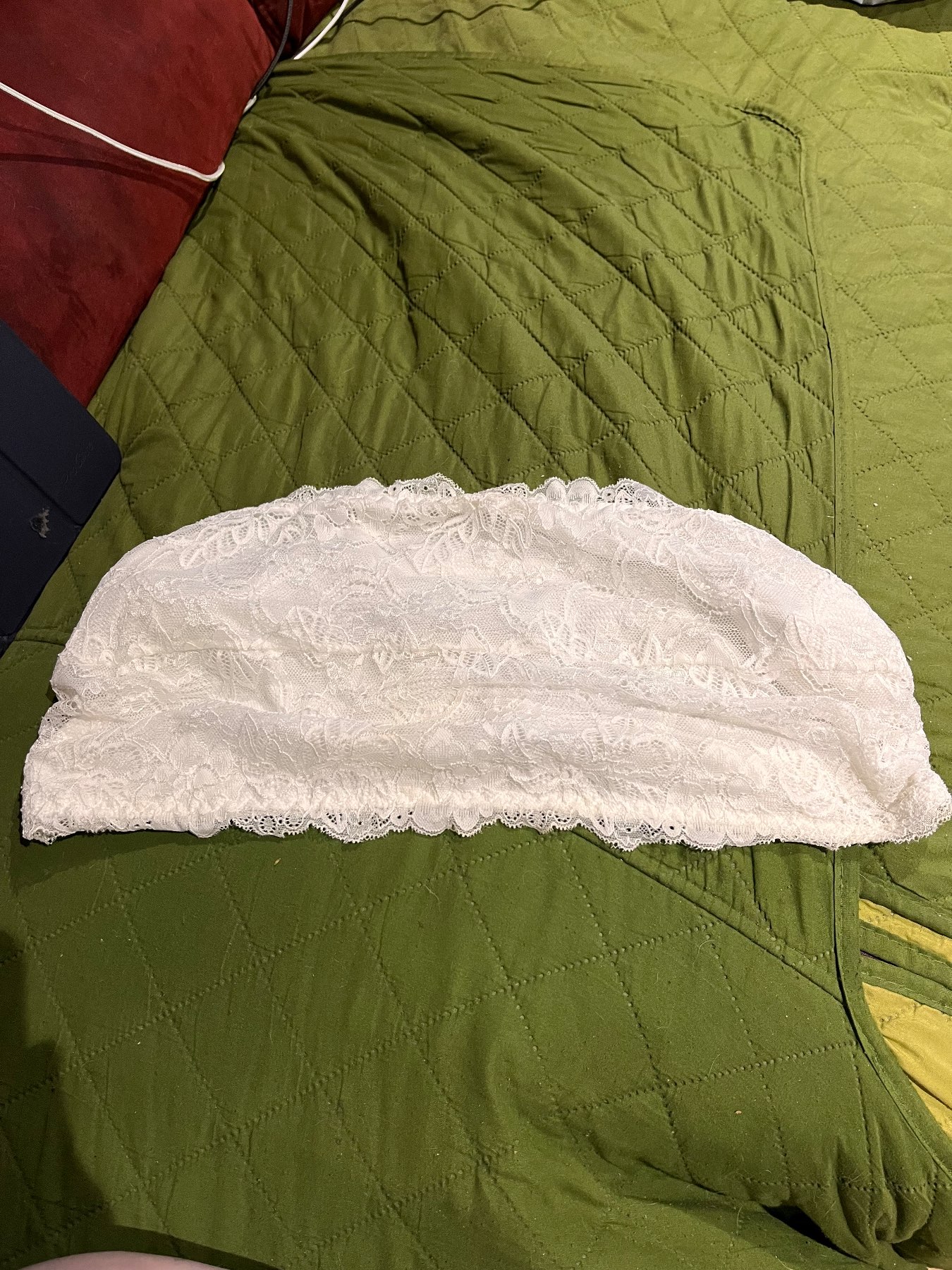 2xl BN white lace boob tube strapless bra