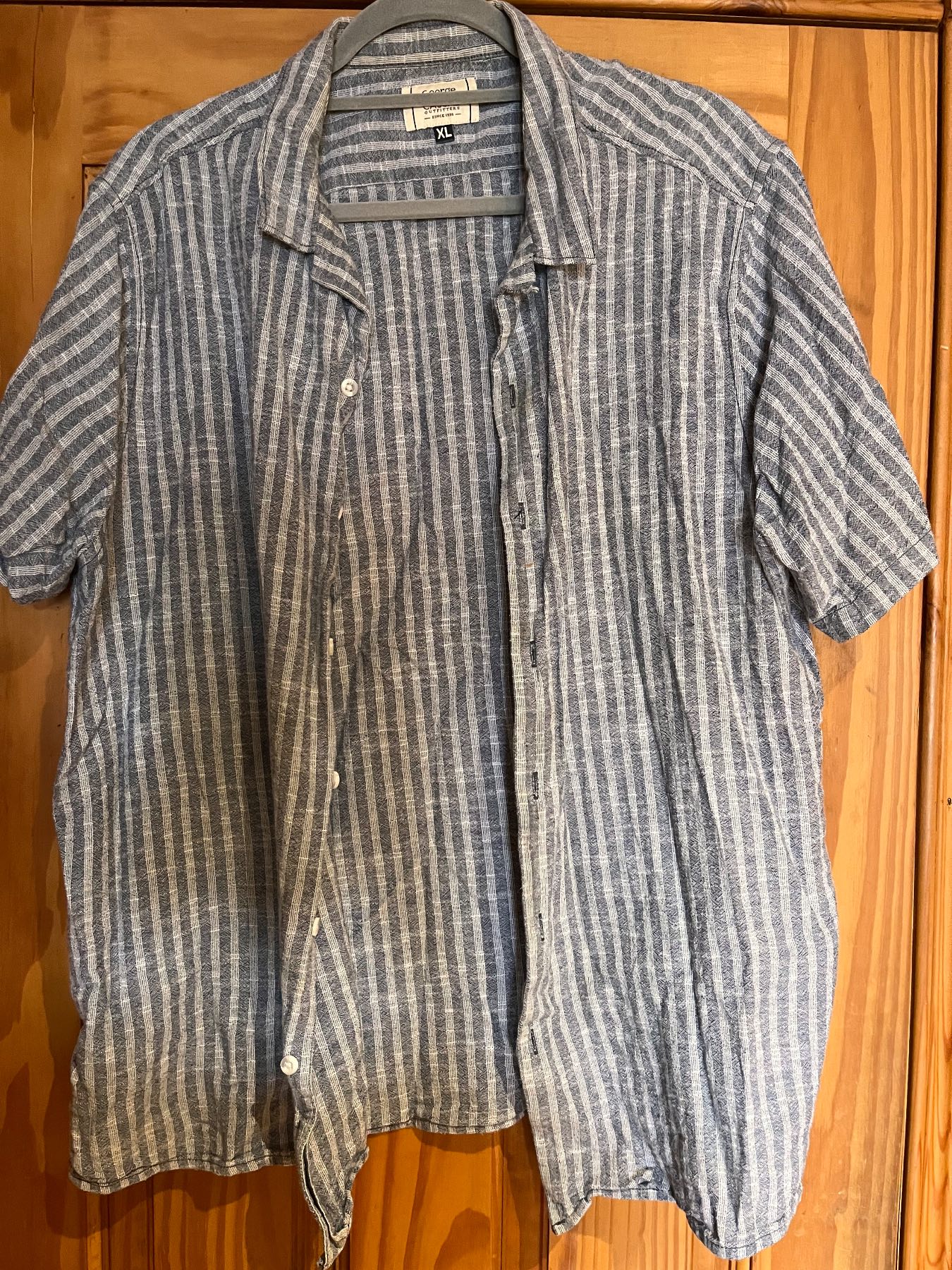 George XL Striped shirt Blues Rarely worn