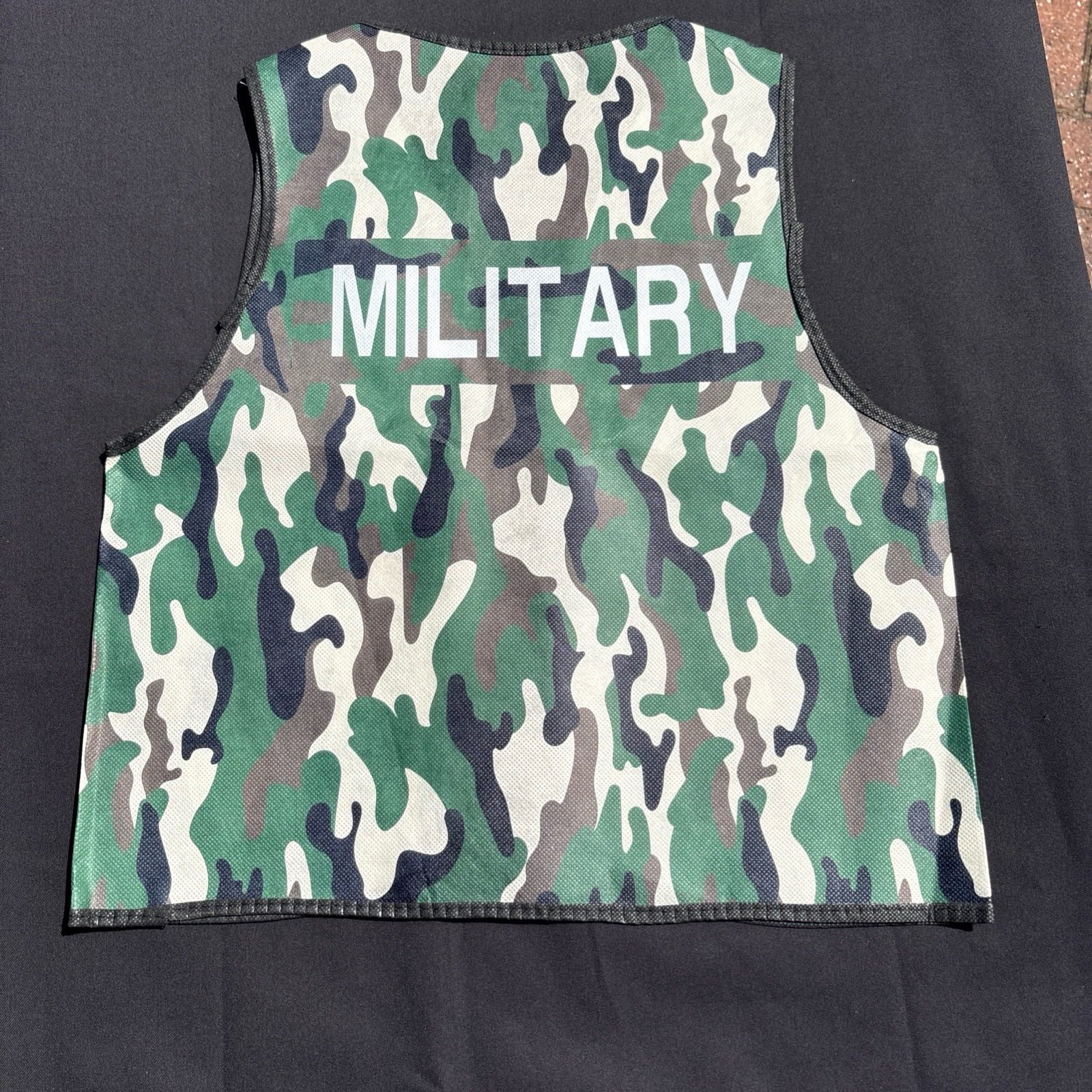 Kids Children’s Military Role Play Costume Vest Camouflage Jacket Fancy Dress