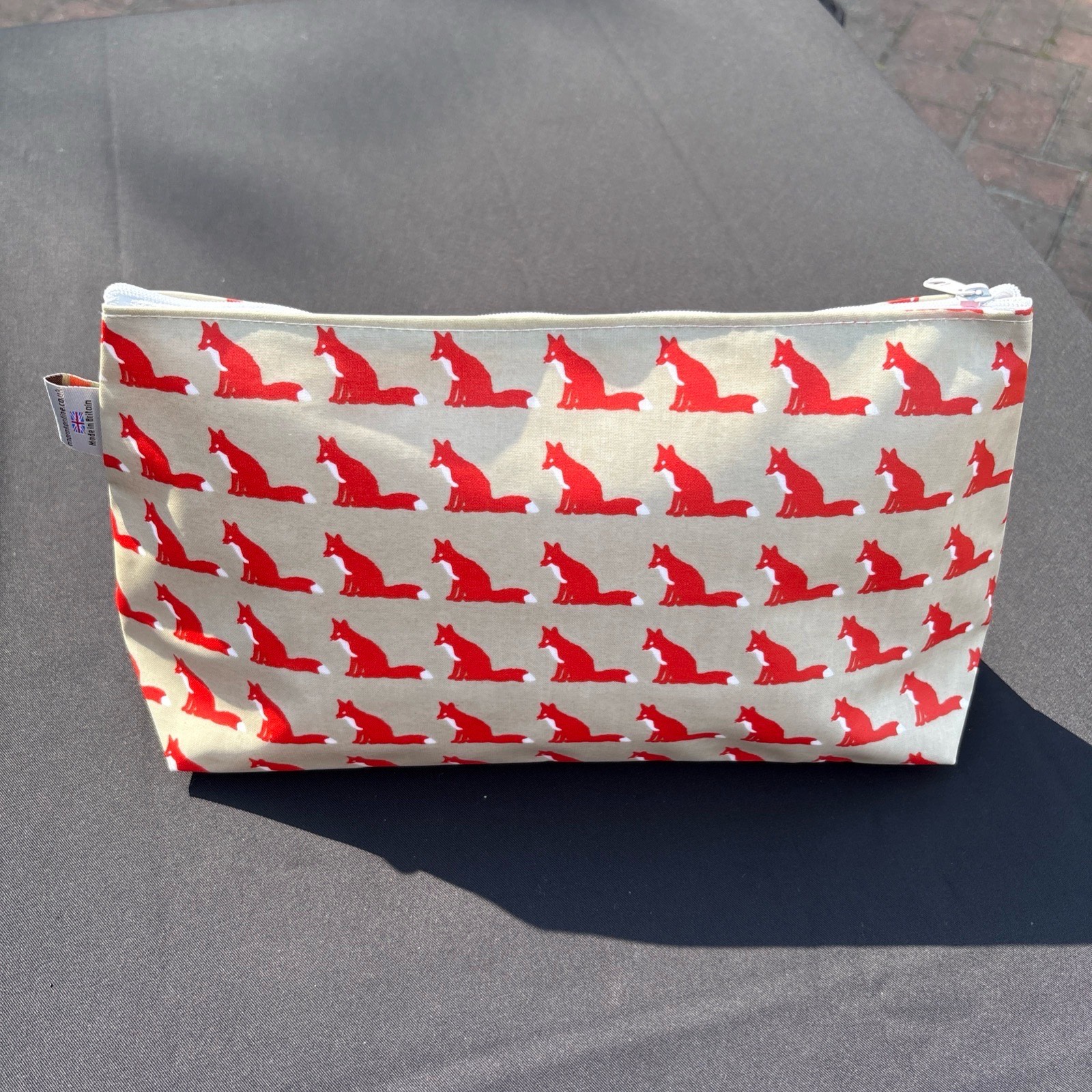 Anorak Online Large Fox Toiletry Bag Cosmetic Bag Make Up Bag Pencil Case