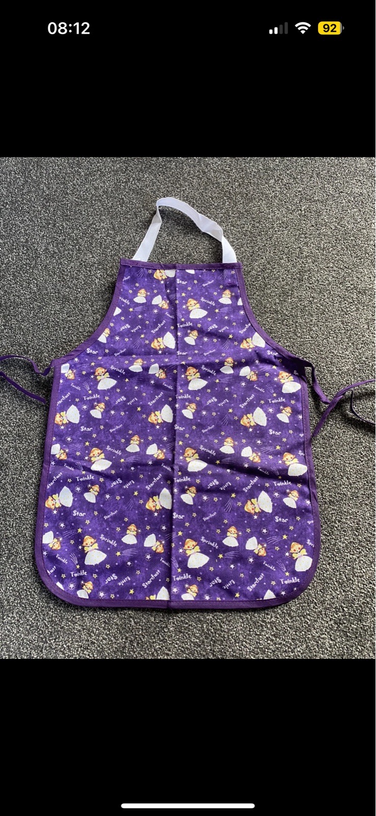 Purple Kids Apron By Marks And Spencer Twinkle Little Star Fairy Stardust NEW