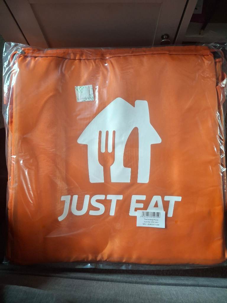 Just Eat large thermal insulated large pizza bag