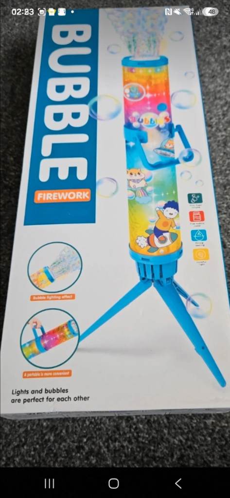 Firework bubble machines