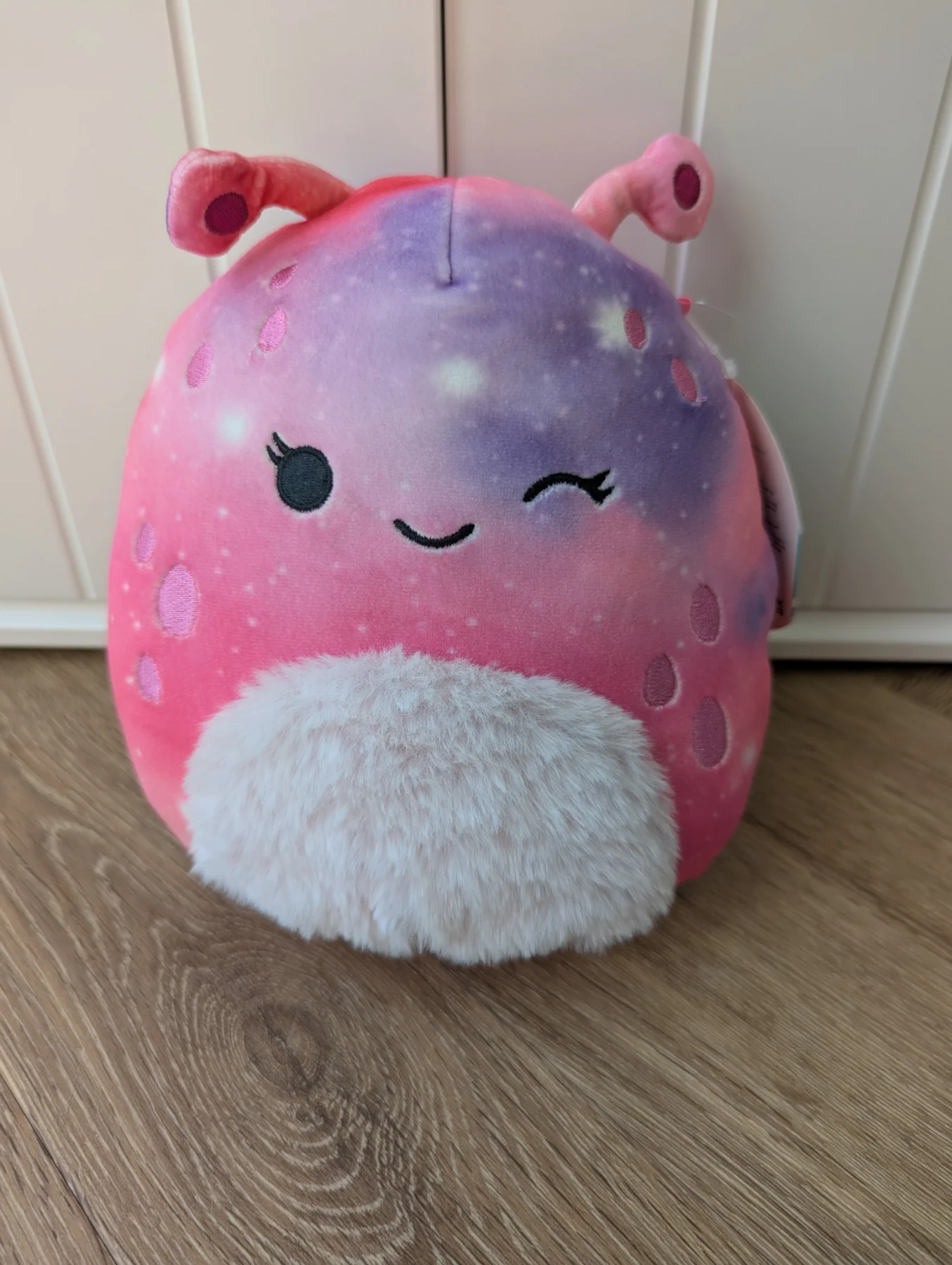 Squishmallows Loraly The Winking Pink Purple Alien Soft Toy Plush Tie Dye Galaxy With Tag