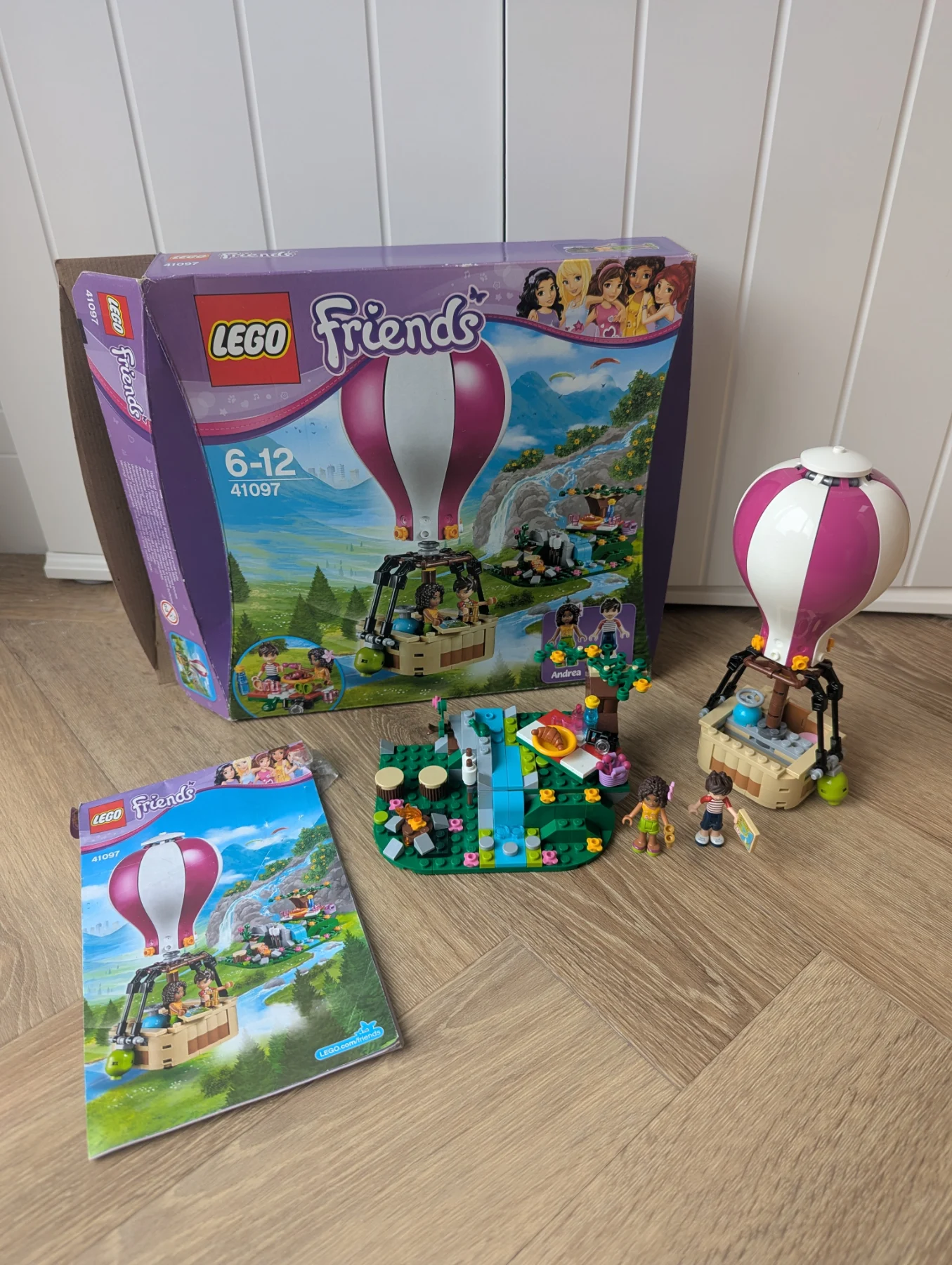LEGO Friends Heartlake Hot Air Balloon 41097 Building Block Set Mini Figures