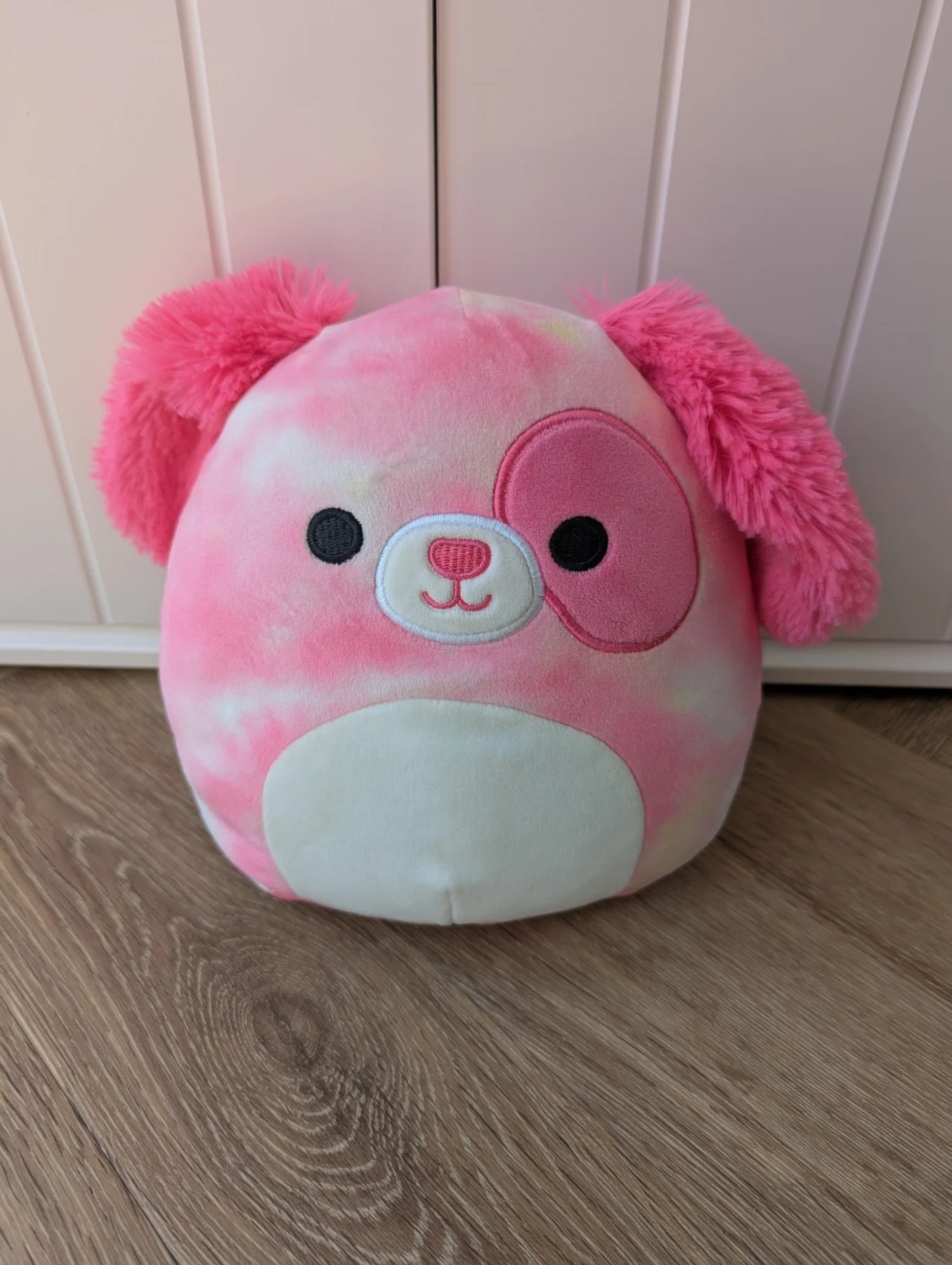 Squishmallows Detina The Puppy Dog Pink Tie Dye Soft Toy Plush