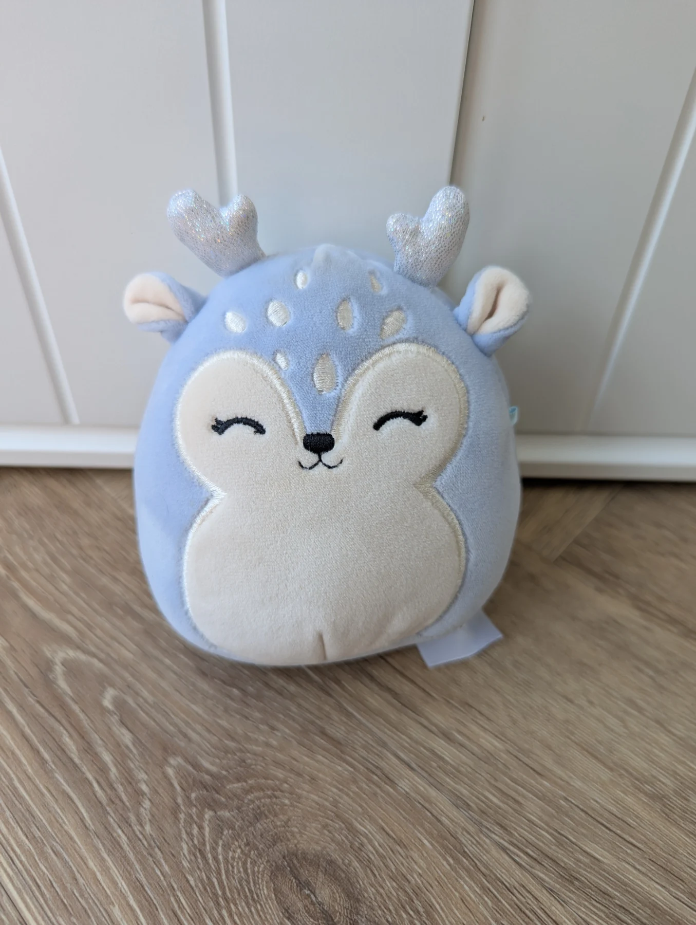 Squishmallows Farryn The Blue Deer Fawn 5" Soft Toy Plush Silver Sassy Squad