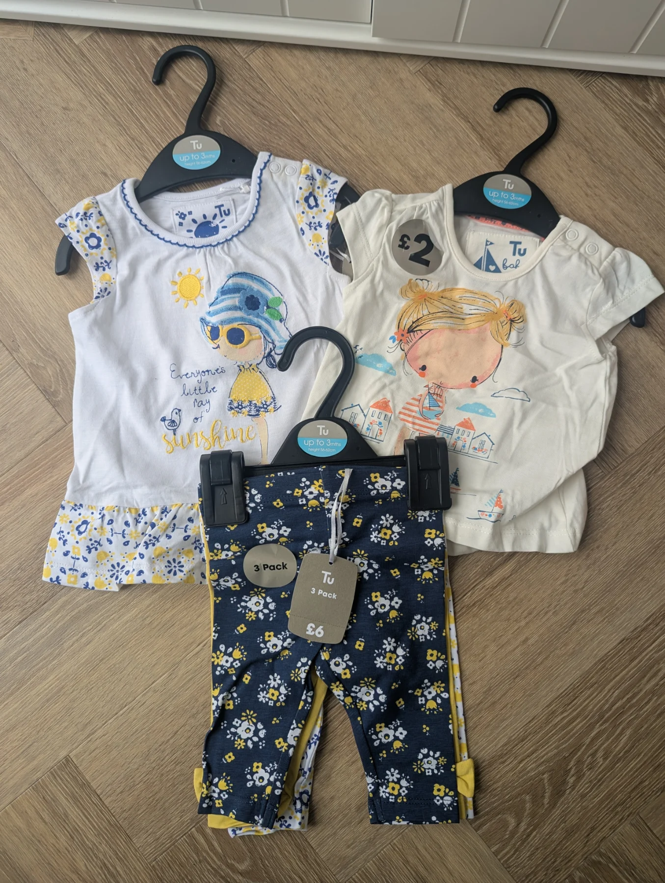 TU Baby Girls Summer Outfits Age Up to 3 Months BNWT