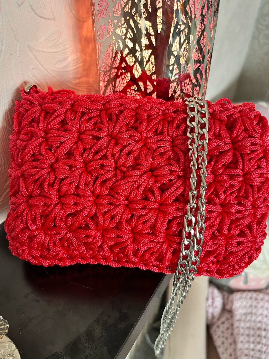 Crochet cross body bag