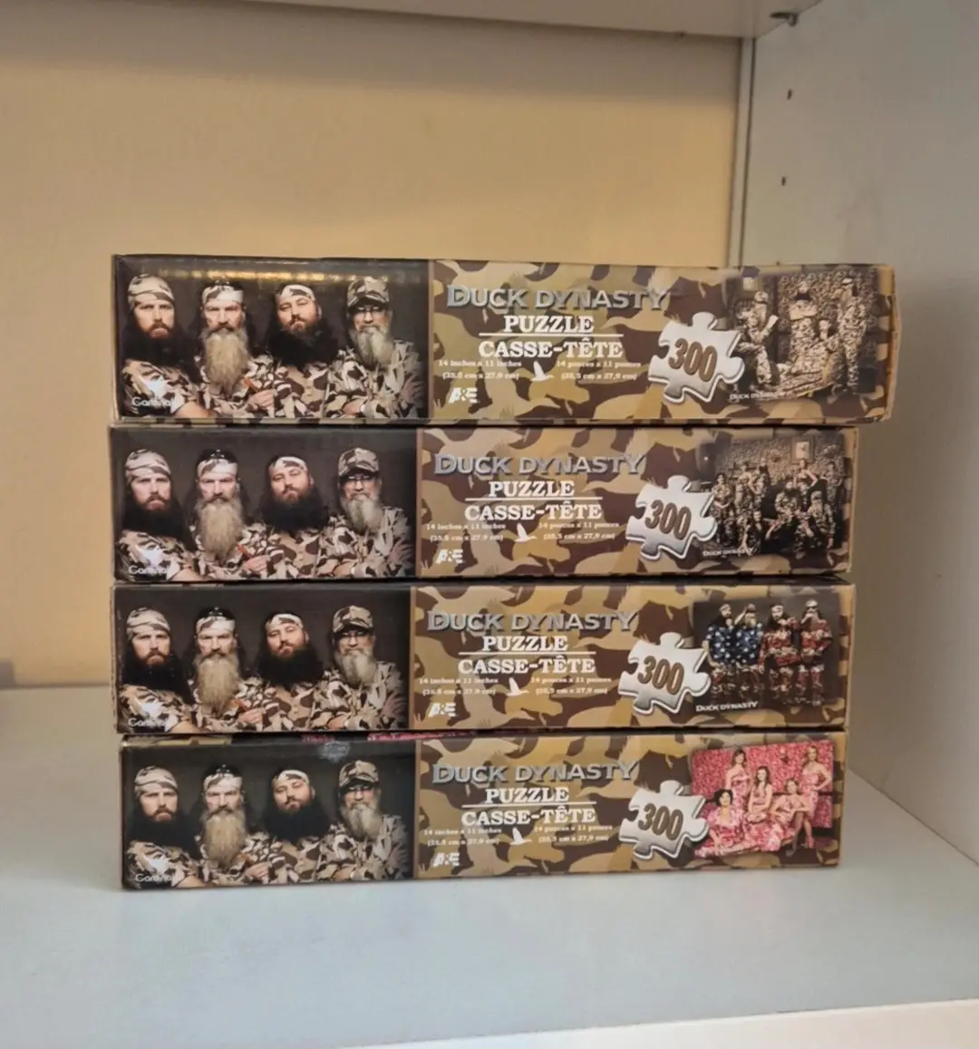 4x Duck Dynasty Jigsaw Puzzles