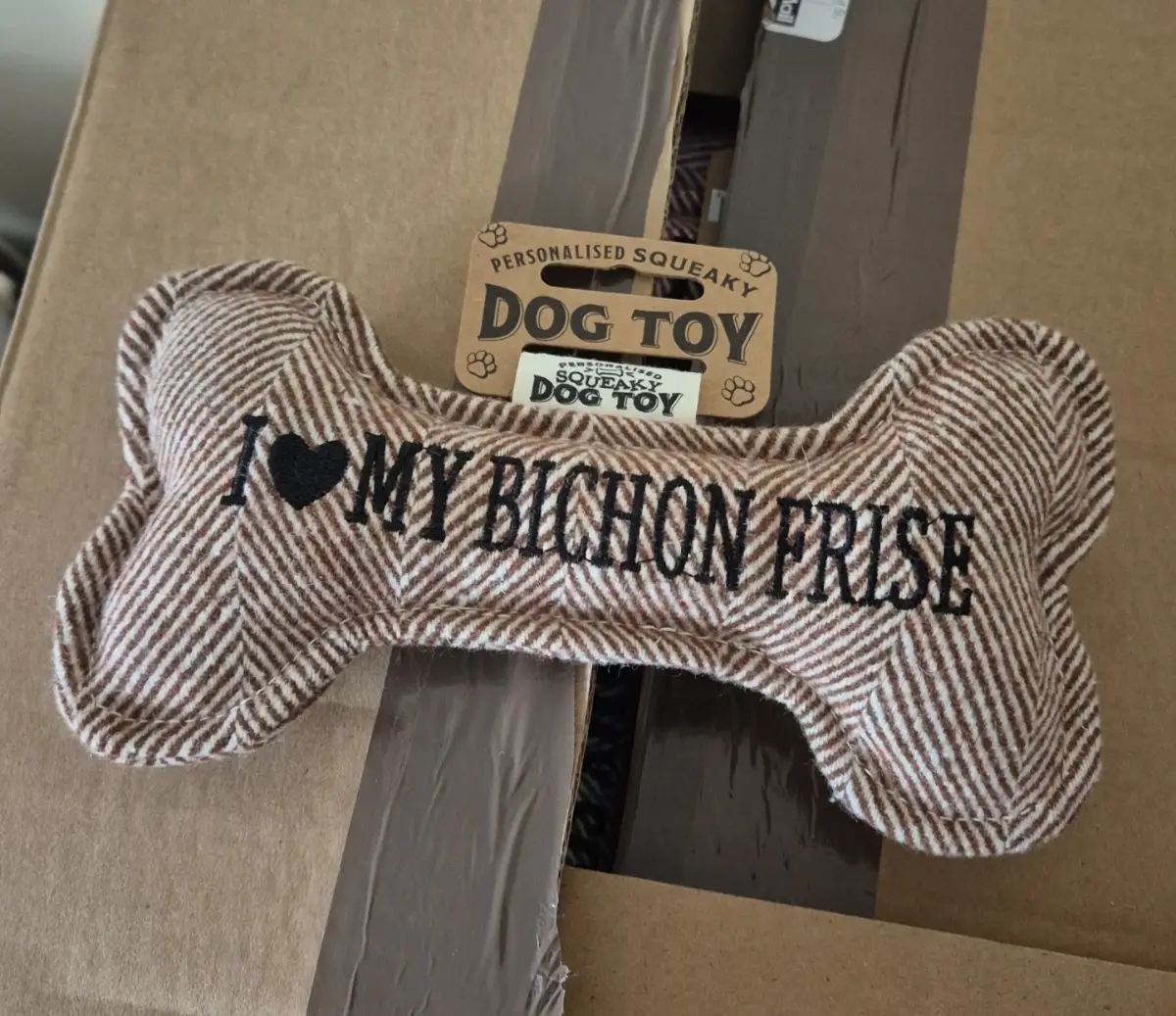 Bichon Frise Squeaky Dog Toy
