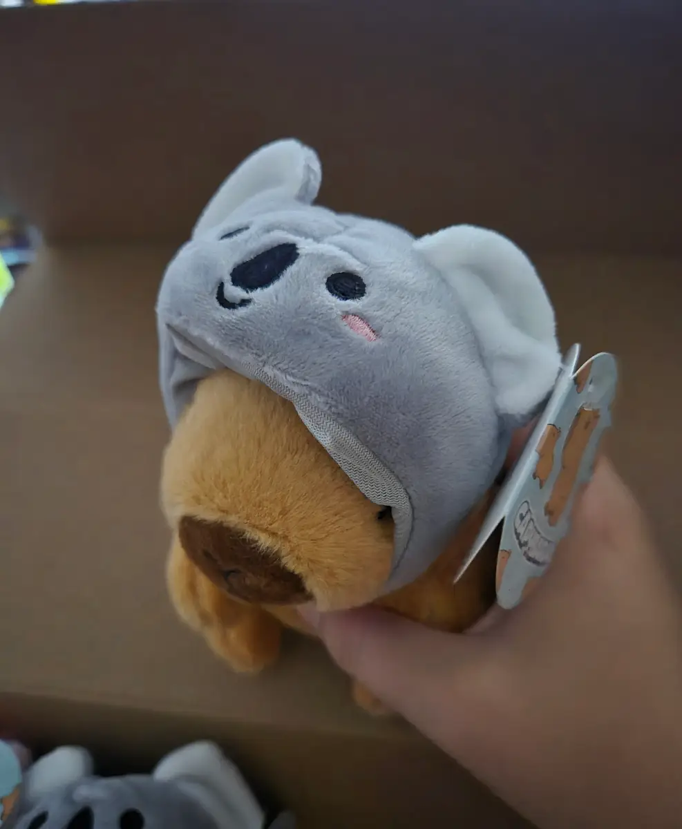 Capybara Plush With Koala Hat