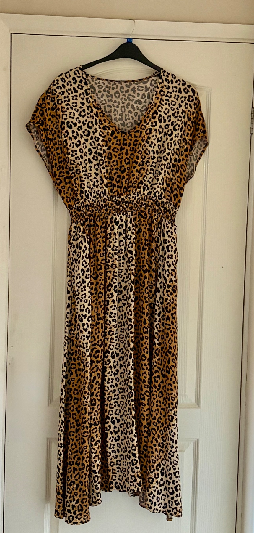 Roman Brown Animal Print Dress size 16